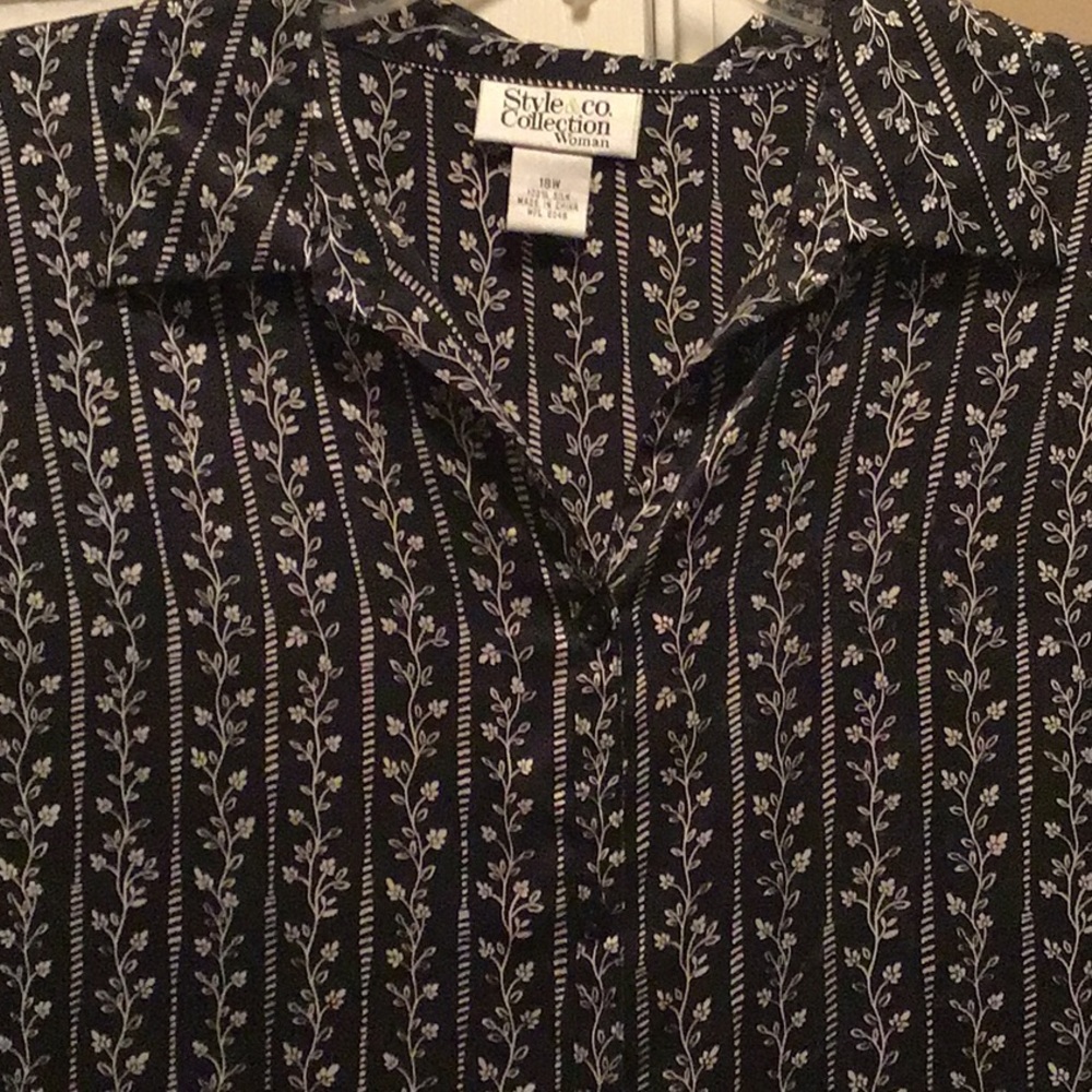 Women’s plus size silk blouse